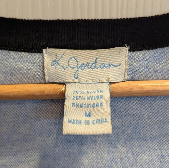 K. Jordan Floral Embellished Button Up Cardigan - Picture 3 of 4